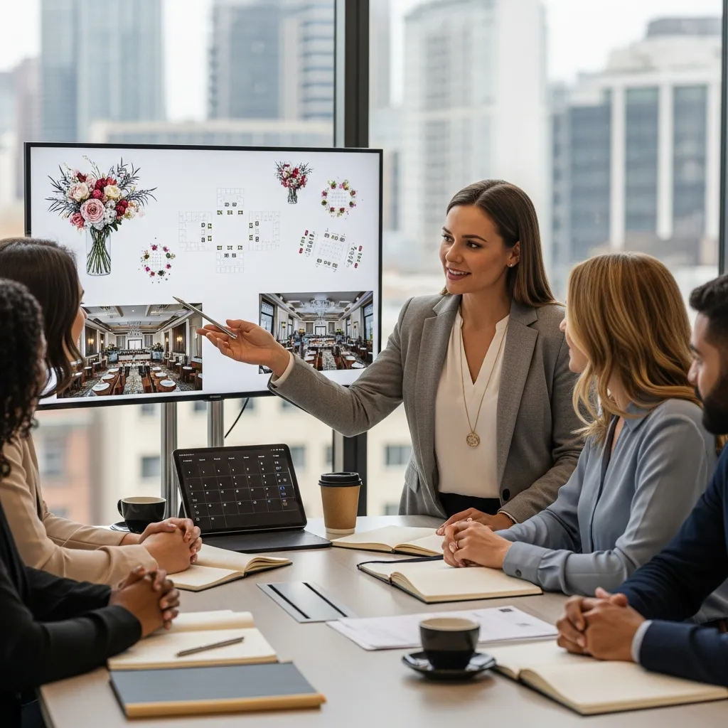 Elena Rodriguez, Client Relations Specialist helping clients plan perfect events